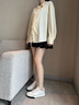 愛步（ECCO）休閑鞋女 2025新款百搭平底鞋簡(jiǎn)約球鞋板鞋德訓(xùn)鞋 街頭272833 灰白色/白色27283350153 36 曬單實(shí)拍圖