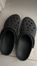 crocs卡駱馳洞洞鞋貝雅卡駱班輕便耐磨一腳蹬休閑鞋|205089 黑色/白色-066 41 /42(260mm) 曬單實拍圖