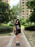 嵐朵蘭甜辣妹T恤女小眾無(wú)袖背心女夏季美式復(fù)古黑色寬松體恤上衣女 黑色 M 80-105斤 曬單實(shí)拍圖