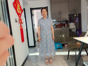 皮爾卡丹高等氣質(zhì)雪紡連衣裙2024新款女裝夏季高級(jí)感襯衫式裙子配腰帶長(zhǎng)裙 灰色 3XL 【135-152斤】 曬單實(shí)拍圖