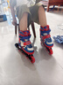 迪士尼（Disney）輪滑鞋兒童溜冰鞋男女童滑冰鞋初學(xué)可調(diào)直排蜘蛛俠旱冰鞋送禮物 曬單實拍圖