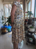 奧絲婕（Aosijie）高端品牌重磅真絲連衣裙女夏季新款氣質(zhì)收腰顯瘦減齡桑蠶絲碎花裙 米白色 3XL 【建議140-165斤左右】 曬單實(shí)拍圖