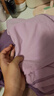 紅豆居家睡衣女夏季純棉休閑短袖短褲女士睡衣可外穿家居服香芋紫170/92A 曬單實拍圖