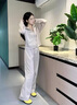 班尼路（Baleno）短款立領(lǐng)開(kāi)衫套裝女2030年秋季新款溫柔氣質(zhì)復(fù)古文藝百搭寬松上衣 曬單實(shí)拍圖