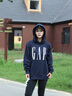 GAP【情人節(jié)】男女裝秋季新款logo印花抓絨寬松套頭連帽衫衛(wèi)衣786923 曬單實(shí)拍圖