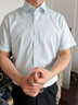 杉杉【200支桑蠶絲】DP免燙襯衫男短袖夏季新品休閑商務(wù)高端襯衣 FQC242F9111939短袖 38 曬單實(shí)拍圖