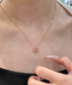 BOEAY桃之夭夭純銀項鏈女2025新款輕奢小眾女士項鏈送女友生日禮物女生 【免費刻字】桃之夭夭項鏈 曬單實(shí)拍圖