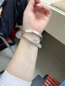 夢(mèng)君宸雙鼓光面純足銀999手鐲女新中式泥鰍背款開閉口實(shí)心素圈七夕禮物 60克，尺寸量身制作 曬單實(shí)拍圖