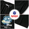 NASA GOOD短褲男夏季美式惡魔梵高印花青年學(xué)生寬松直筒五分中褲潮 黑L 曬單實(shí)拍圖