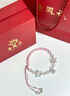 老鳳祥蓮花手鐲女S925銀玉髓轉(zhuǎn)運(yùn)蝴蝶首飾生日七夕情人節(jié)禮物送女友老婆 曬單實(shí)拍圖