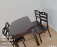 云歆餐桌 紫金檀木實(shí)木餐桌椅組合新中式家用可折疊伸縮方圓兩用歺桌 1.2米一桌4椅 曬單實(shí)拍圖