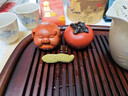 原礦紫砂柿子茶寵擺件精品可養(yǎng)仿真水果茶具小茶玩裝飾工藝送禮物 好柿成雙 (禮盒款)一對(duì) 曬單實(shí)拍圖