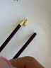 樂博樂博紅檀木筷子家用高檔新款抗菌防霉防滑分食一人一筷禮盒裝 百齡材鎏金紅檀木筷子10雙裝 曬單實(shí)拍圖