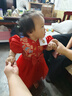 鸞雀翔一歲女寶寶周歲生日禮服夏季國(guó)風(fēng)抓周8九個(gè)月嬰幼兒童百天公主裙 雙魚(yú)款【泡泡袖】 寶寶90碼 建議80-90cm 曬單實(shí)拍圖