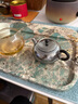 歸銀堂銀壺足銀999泡茶壺一張打原創(chuàng)墨染錘紋沖茶壺純銀茶水壺銀器茶具 240ml+證書+禮盒 曬單實(shí)拍圖