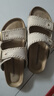 TOOMANYSHOES 延長假期 25新款夏季勃肯拖鞋女外穿厚底一腳蹬情侶情人節(jié)女鞋 米白色 38 曬單實拍圖