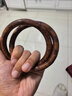 原始匠工雷擊棗木乾坤圈雷擊陰陽環(huán)吊墜把件內(nèi)徑8cm 曬單實拍圖