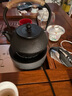 領(lǐng)藝茶壺電陶爐煮茶器鑄鐵無涂層煮茶壺雨霖鈴鐵壺配靜怡電陶爐 曬單實拍圖