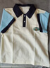 巴布豆男童短袖t恤夏季薄款POLO衫兒童翻領(lǐng)上衣夏裝中大童拼色半袖男孩 曬單實(shí)拍圖