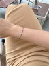 唯一（Winy）999純銀手鏈女生日送女朋友老婆七夕情人節(jié)禮物首飾手鐲 曬單實(shí)拍圖