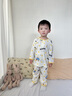 巴帝巴帝秋季新款純棉嬰幼兒童家居服套裝男女同款空調服 波點(diǎn)鴨 100 曬單實(shí)拍圖