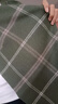 上海故事100%羊毛女士格子圍巾日韓風(fēng)時(shí)尚百搭復古韓版秋冬季小圍脖女防寒保暖禮盒款 ZSS22WJ47 軍綠格 曬單實(shí)拍圖