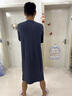 Mocseled男士睡裙睡袍男夏季一體式連體睡衣裸睡神器成人薄款大超長(cháng)款浴袍 短袖款：隕石灰 3XL （體重180-220斤） 曬單實(shí)拍圖