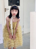 G.DUCKKIDS2025新款夏季女童黃色蓬蓬裙甜美公主風(fēng)吊帶連衣裙百搭裙子 黃色蓬蓬裙 120 cm 曬單實(shí)拍圖