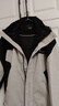 GXG男裝三防面料拼色連帽保暖羽絨服冬 卡其/黑 180/XL 曬單實(shí)拍圖