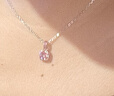 施華洛世奇  Birthstone 項鏈生辰石女七夕情人節(jié)禮物 十月 粉紅色 5651791 曬單實拍圖
