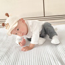 貝娜茜嬰兒帽子春秋款寶寶遮陽帽嬰幼兒鴨舌帽秋冬季棒球帽男女可調(diào)節(jié)潮 小小鹿-米色 6-18個(gè)月（44-48CM）帽檐4.5CM 曬單實(shí)拍圖