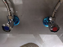 九牧（JOMOO）黃銅加厚角閥三角閥1冷1熱套裝   02064-1C-1  曬單實(shí)拍圖