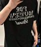 FDR官方店 珍珠美式運動短袖t恤男女夏季重磅情侶裝寬松上衣體恤 黑色 L 曬單實拍圖