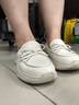 百麗蝴蝶結(jié)氣質(zhì)便士樂福鞋女2025新款春商場真皮鞋D4B1DAA5 米白色 35 曬單實拍圖