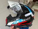 LS2碳纖維越野拉力盔摩托車(chē)頭盔男女機車(chē)四季防霧雙鏡片MX701 碳纖6K-蘭張口 3XL（61-62） 曬單實(shí)拍圖