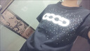 GOODBRAND繽紛糖果寶石輕奢假日男女時尚短袖T恤同款 DOOD燙鉆短袖【黑色】 L 碼【90-105斤】 曬單實拍圖