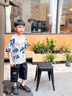 木木屋童裝男童夏裝套裝2025新款兒童夏季短袖衣服中大童酷帥時(shí)髦炸街潮 灰色 140 適合130-140cm年齡9-10歲 曬單實(shí)拍圖