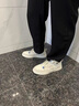 男鞋秋冬季皮面鞋子男中幫韓版潮流百搭男士運動休閑板鞋男潮鞋 米色 39 曬單實拍圖