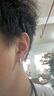 周六福（ZLF） S925銀飾耳釘女幾何圓圈時尚百搭簡約耳飾送女友生日 耳釘一對 曬單實拍圖