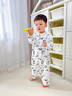 家妮兒睡袋嬰幼兒防踢被空調(diào)服睡衣春夏秋季薄款長(zhǎng)袖連體寶寶兒童家居服 橘子汽水睡袋90cm 曬單實(shí)拍圖