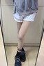 眺德高南瓜褲女夏季薄款jk lolita安全褲可外穿打底白色燈籠保險短褲 白色 丨均碼【80-140斤可穿】 曬單實拍圖