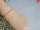 周六福足金花期如夢(mèng)黃金手鏈女生日禮物計價(jià)A0710701 約2.23g 16+3cm  曬單實(shí)拍圖
