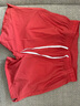 【安德瑪制造商】運動(dòng)速干透氣冰絲四分開(kāi)叉短褲夏季薄款沙灘褲頭 紅色 L 曬單實(shí)拍圖