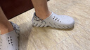 crocs卡駱馳檀健次同款波波洞洞鞋|207937 大氣灰-1FT 44(280mm) 曬單實(shí)拍圖