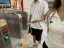籬人歸特別的情侶裝短袖T恤男設(shè)計(jì)感POLO翻領(lǐng)辣妹短款上衣一長一短套裝 白色女款上衣+短褲+白色男款上衣 S 女S+男XL 曬單實(shí)拍圖