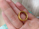 明牌珠寶古法黃金千佛戒指 足金錘紋質(zhì)感指環(huán)禮物男女AFM0368工費2100 明牌傳家金 16號 約11.91克 曬單實(shí)拍圖