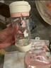 利其爾（Richell）星彩水杯兒童吸管杯透透杯外出小孩寶寶喝水杯子奶瓶學(xué)飲杯大容量 小兔吸管杯 （24年新款） 450ml 曬單實拍圖