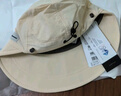伯希和（Pelliot）戶(hù)外防曬帽女春夏大帽檐遮陽(yáng)百搭鴨舌帽子貝殼漁夫帽16423401米色 曬單實(shí)拍圖