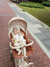 普洛可（PLAYKIDS）X6-5MAX遛娃神器帶餐盤高景觀溜娃車可坐可躺輕便嬰兒車 天使之翼 曬單實(shí)拍圖