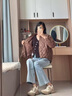 波司登25年羽絨服女士秋90絨輕薄棒球領(lǐng)寬松短款休閑休閑百搭外套 曬單實(shí)拍圖
